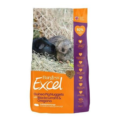 Burgess Excel Adult Guinea Pig Nugget Blackcurrant and Oregano 1.5kg