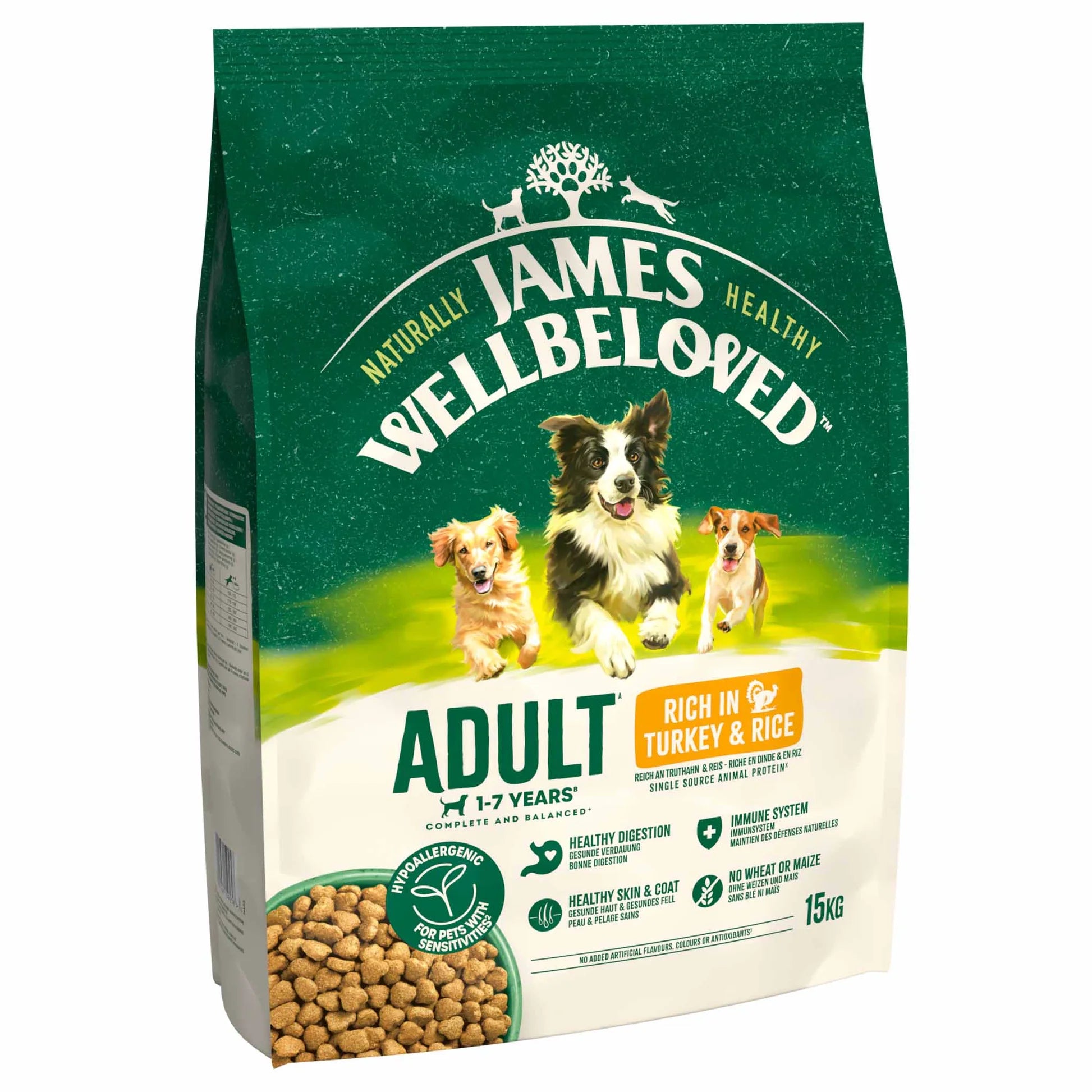 James Wellbeloved Adult Turkey & Rice 15kg DOG - Food James Wellbeloved