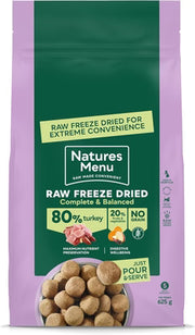 Natures Menu Freeze Dried Complete & Balance Turkey 625g DOG - FOOD Natures Menu