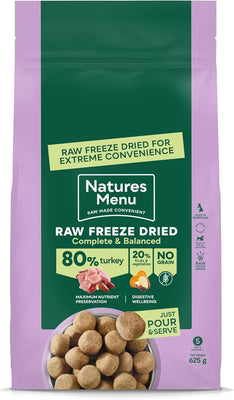Natures Menu Freeze Dried Complete & Balance Turkey 625g DOG - FOOD Natures Menu