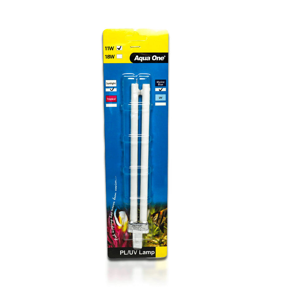 Aqua One Mix Sunlight And Marine Blue PL Lamp Aquarium Lighting King British