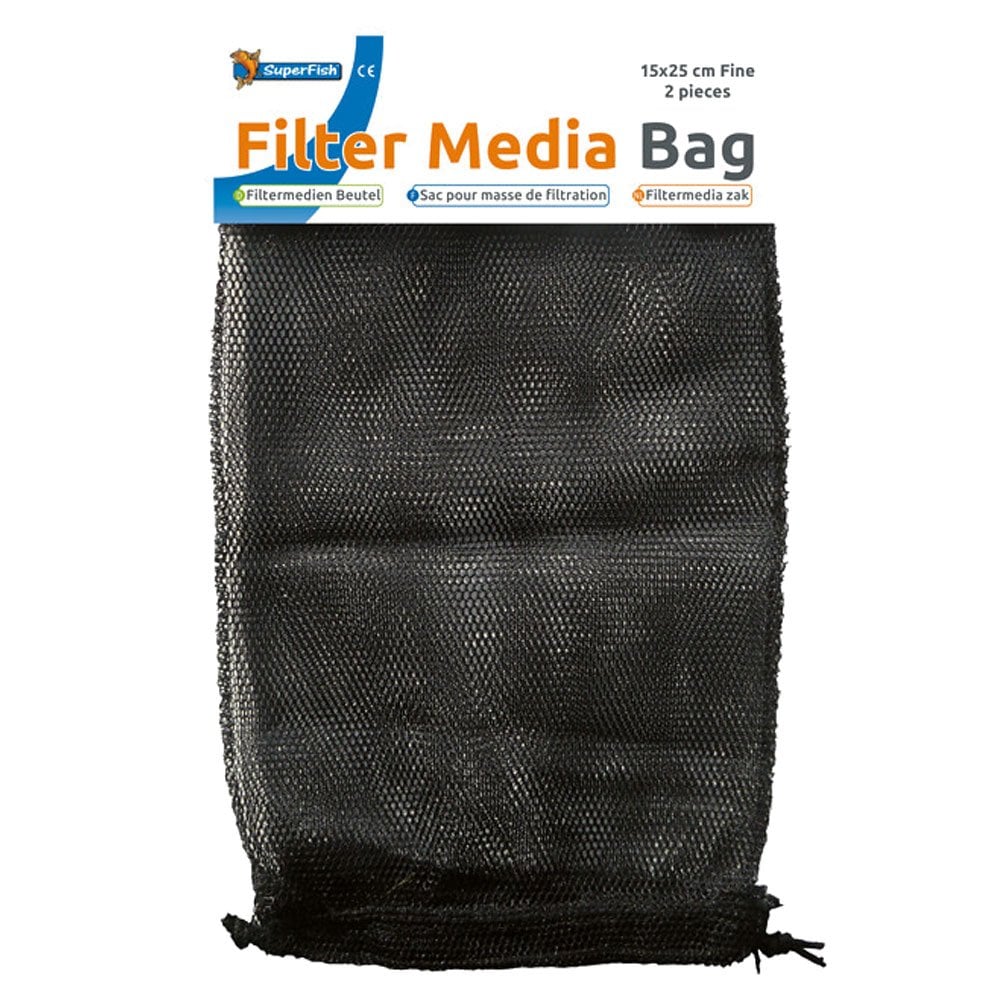 SuperFish Filter Media Bag, 15x25cm Fine 2pk Pet Market