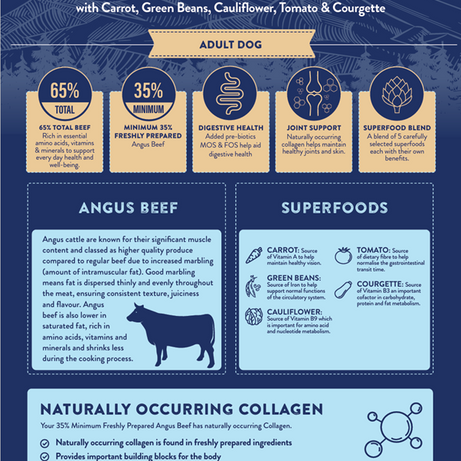 Superfood 65 Adult Dog Angus Beef Dry Complete kibble the Pet MARKET