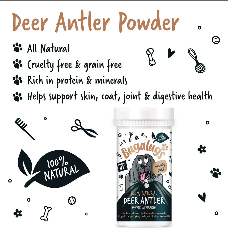 Bugalugs Deer Antler Powder Supplements Bugalugs