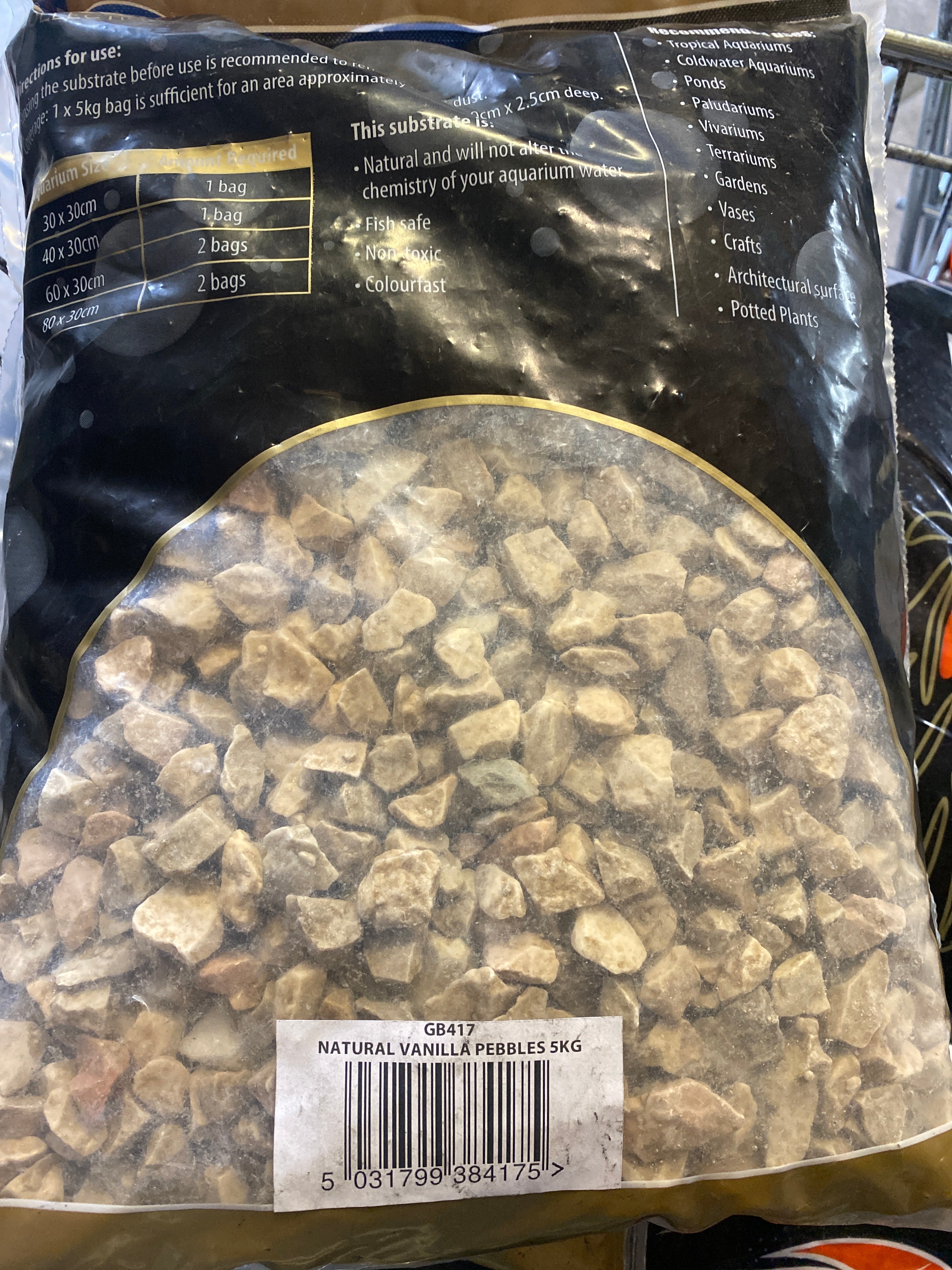 Betta natural vanilla pebbles
