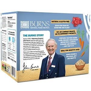 Burns Hearty Lamb Carrots and Organic Brown Rice Wet Dog Food Trays Wet Food Burns