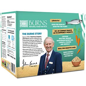 Burns Wild Fish Carrots and Organic Brown Rice Wet Dog Food Trays Wet Food Burns