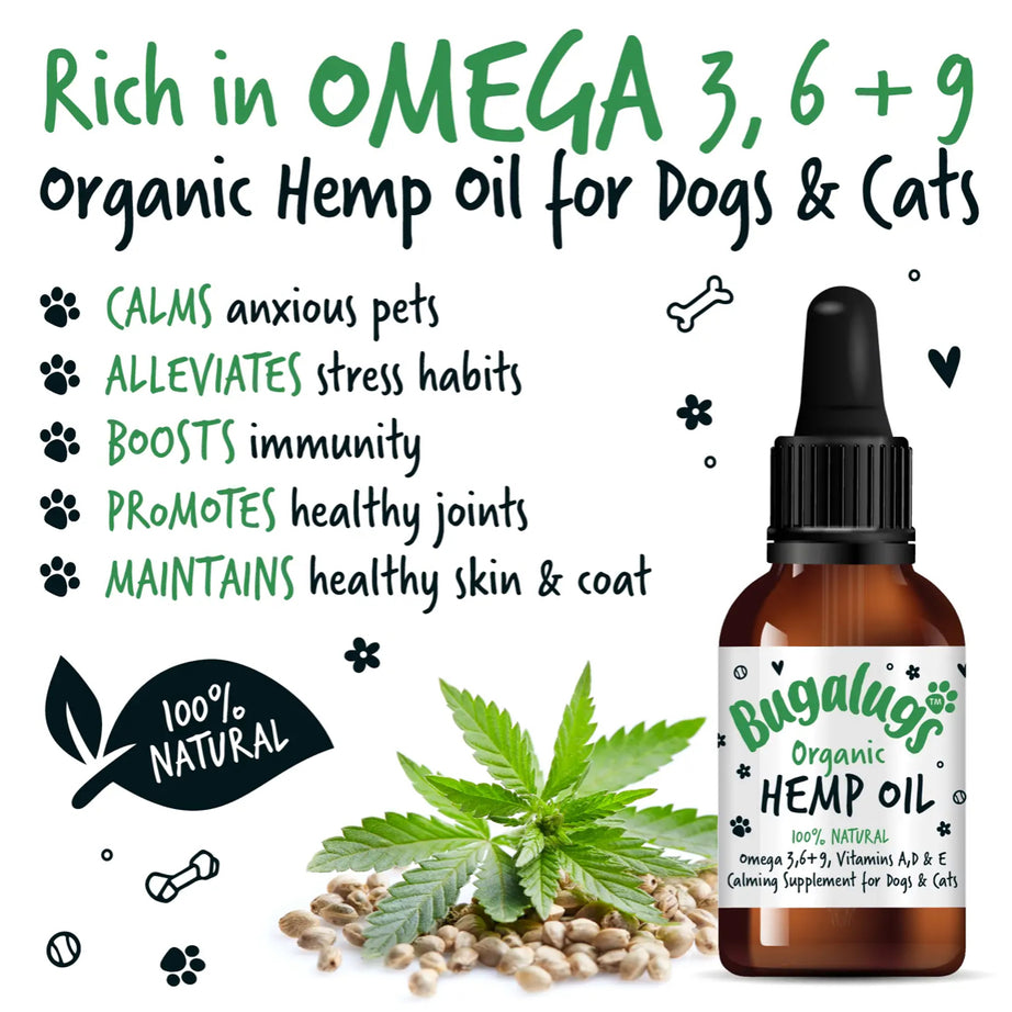 Bugalugs Organic Hemp Seed Oil Supplements Bugalugs