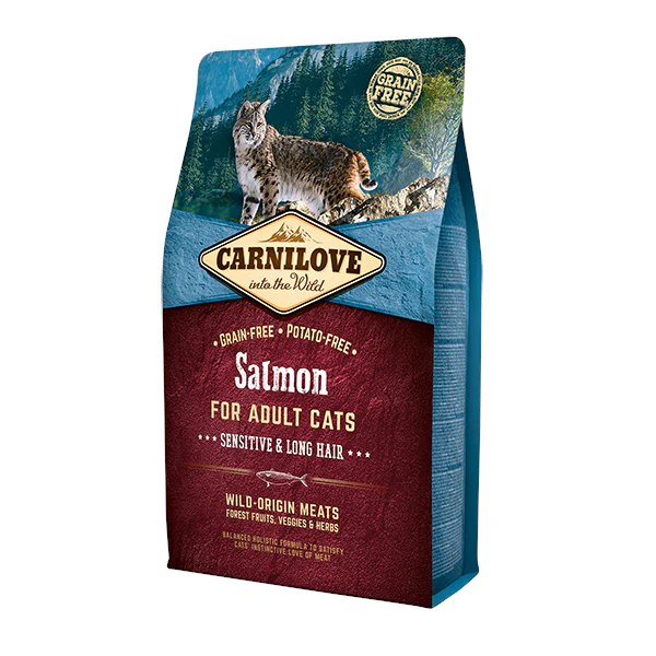 CARNILOVE Adult Salmon Sensitive Long Hair Cats (400g) Cat - Food Carilove