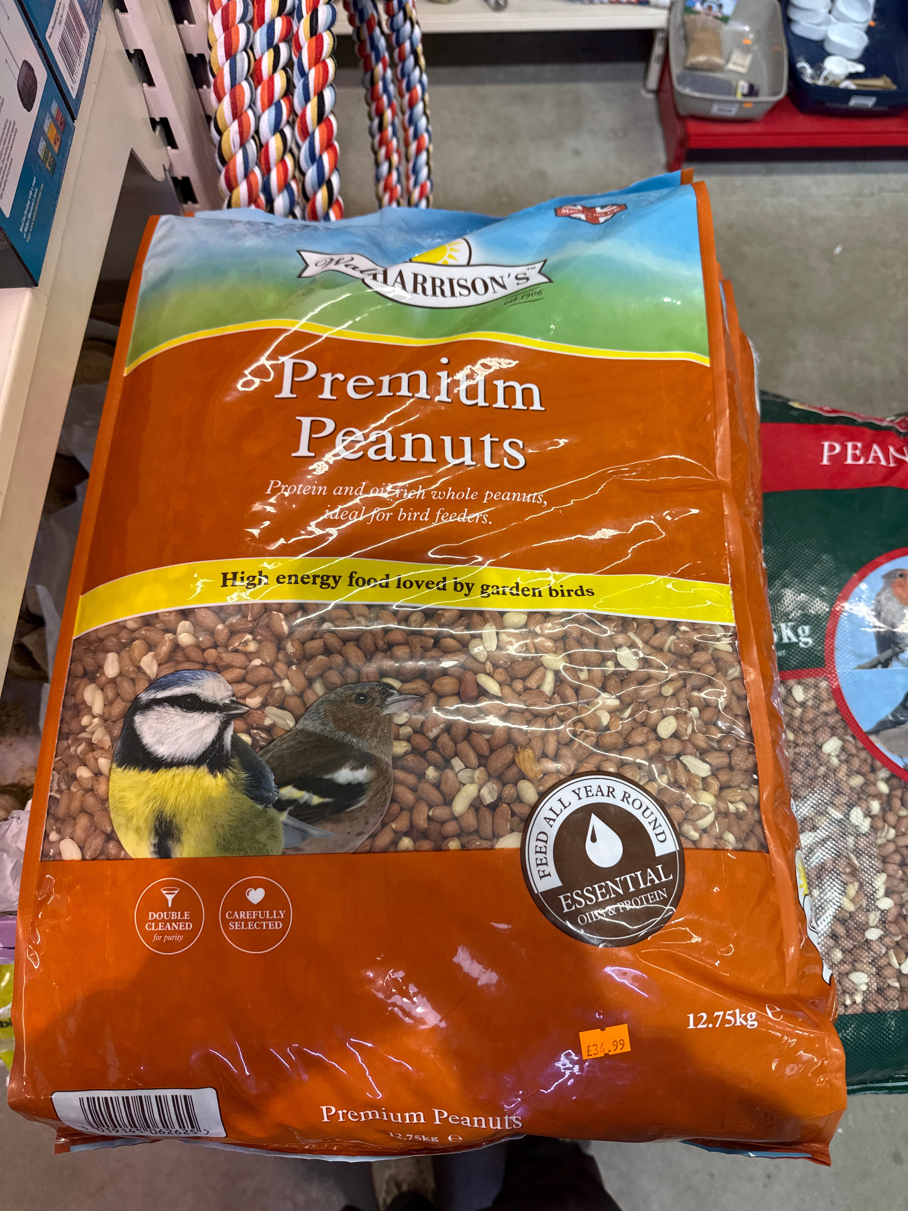 Harrison’s Premium Peanuts 12.75kg Pet Market