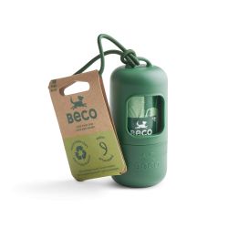 Beco Poop Bag Dispenser with 15 Unscented Poop Bags, sgl+15bags