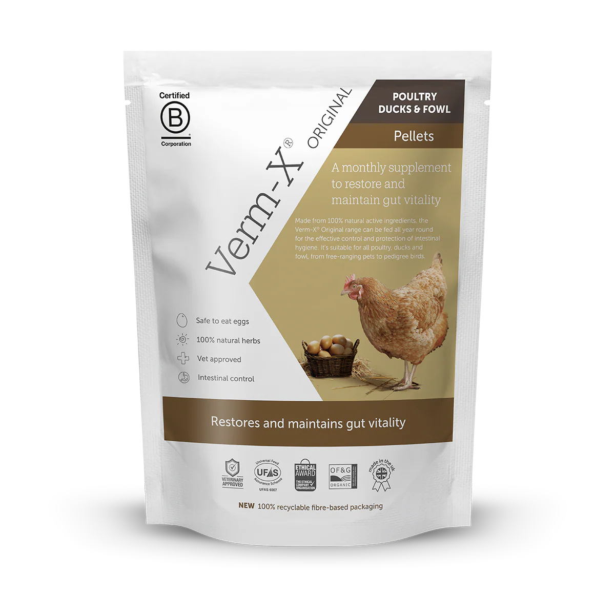 Verm-X Original Poultry, Ducks & Fowl Pellets 250g Bird - Food Pet Market
