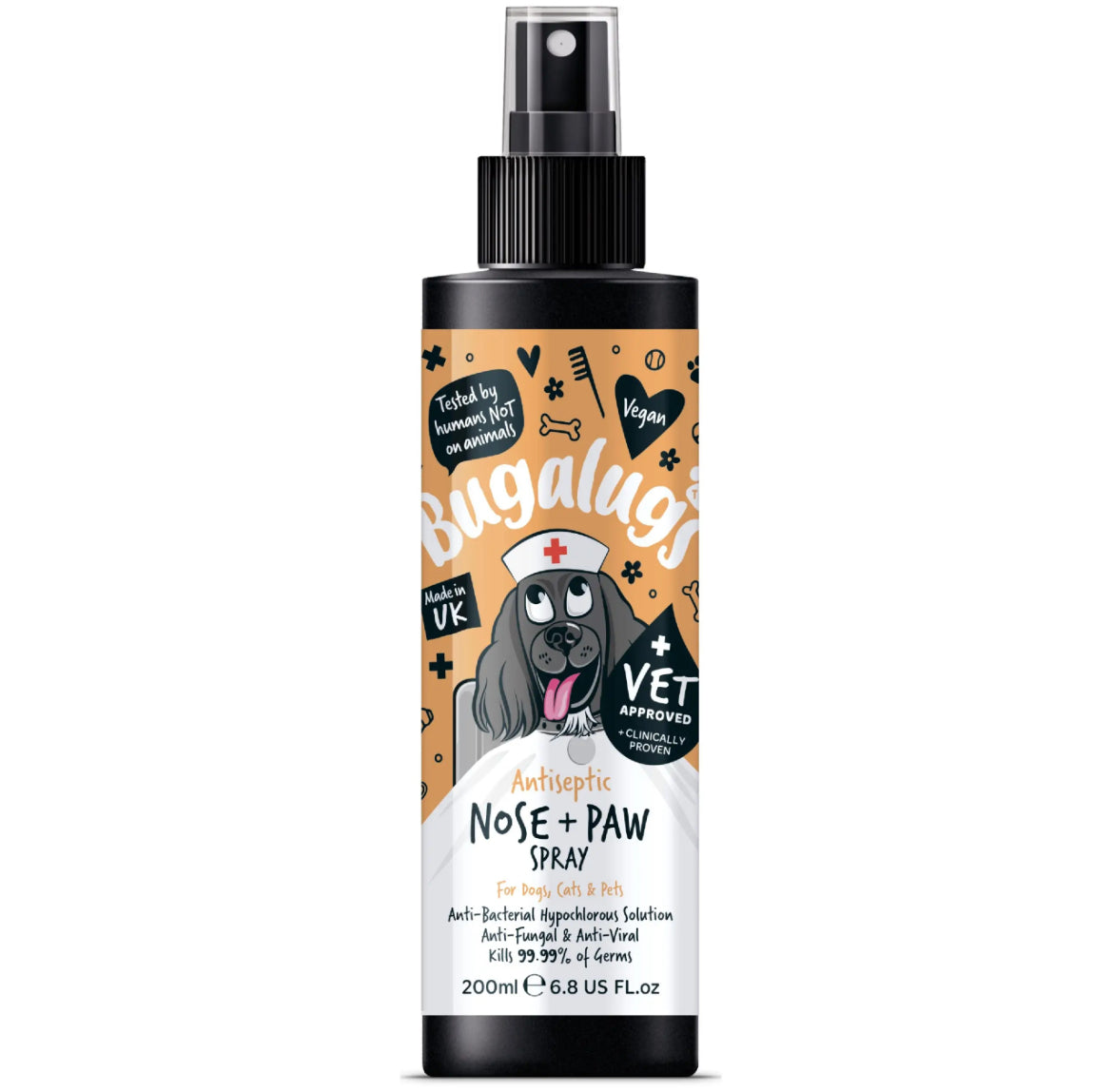 Bugalugs Antiseptic Nose & Paw Spray Grooming Bugalugs