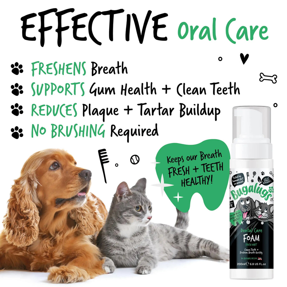 Bugalugs Dental Care Foam Grooming Bugalugs