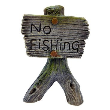 Betta No Fishing Sign
