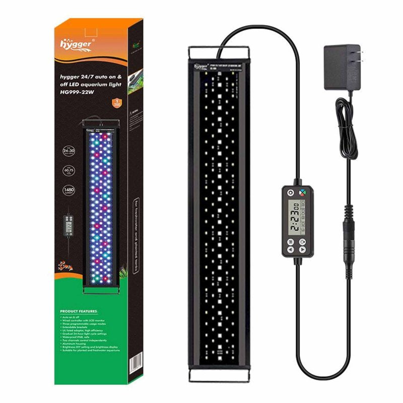 Hygger Slim Full-Spectrum LED 42w (122-137cm) Pet Market