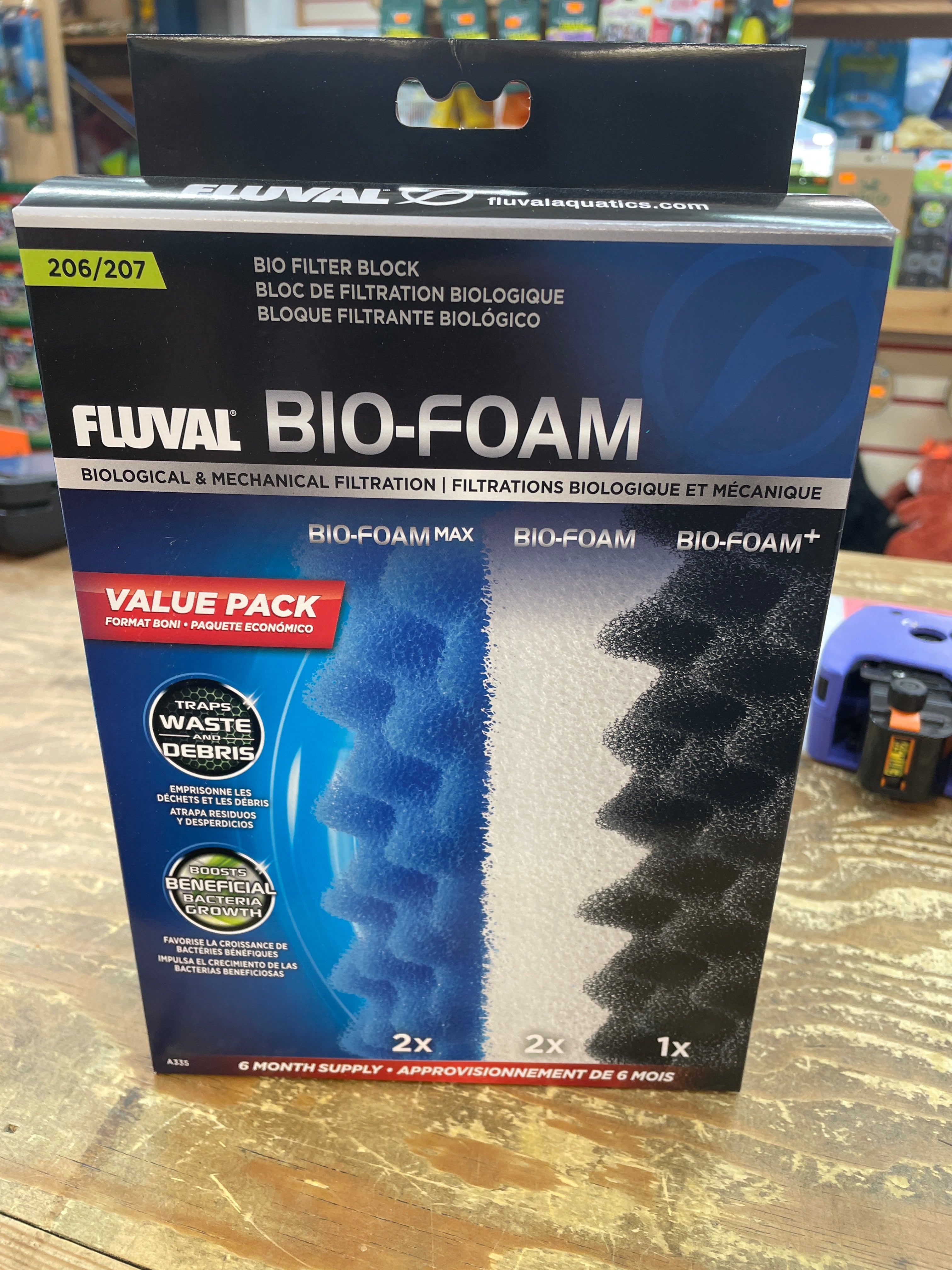 Fluval 207 Bio-Foam Value Pack Filter Media Fluval