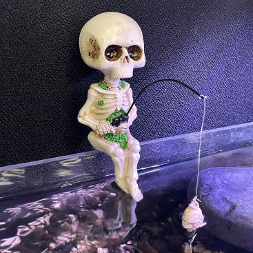 Fishing Skeleton Fish Ornament