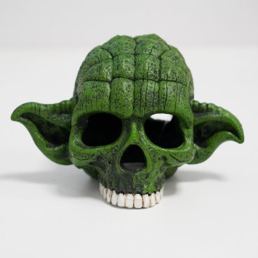 Green Sage Skull Fish Ornament