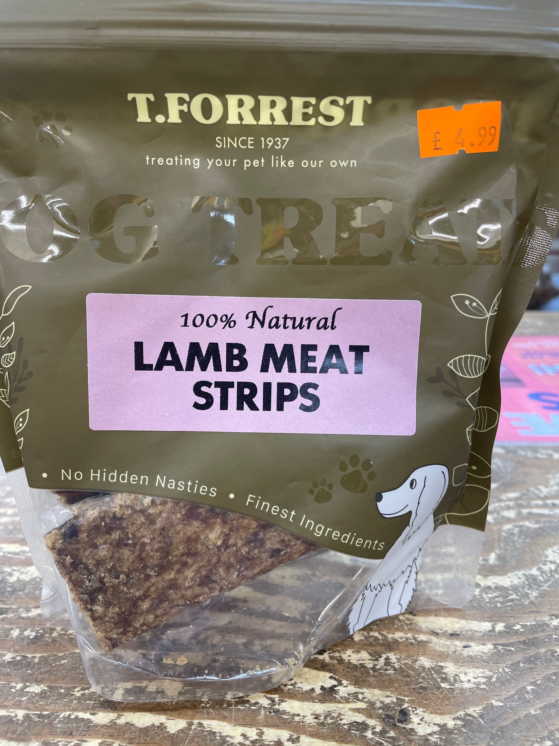 Lamb meat strips Pet Market