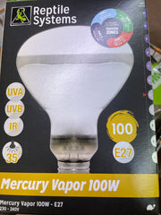 RS D3 UV Basking Lamp 100w Reptile - Accessories Pet Market