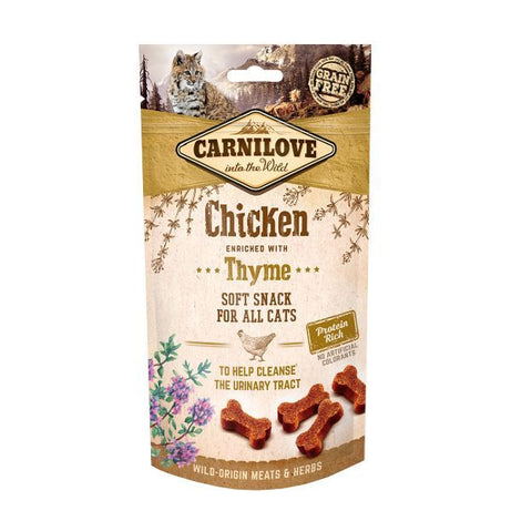 Carnilove Grain Free Semi Moist Cat Treats - Chicken with Thyme - 50g Carnilove