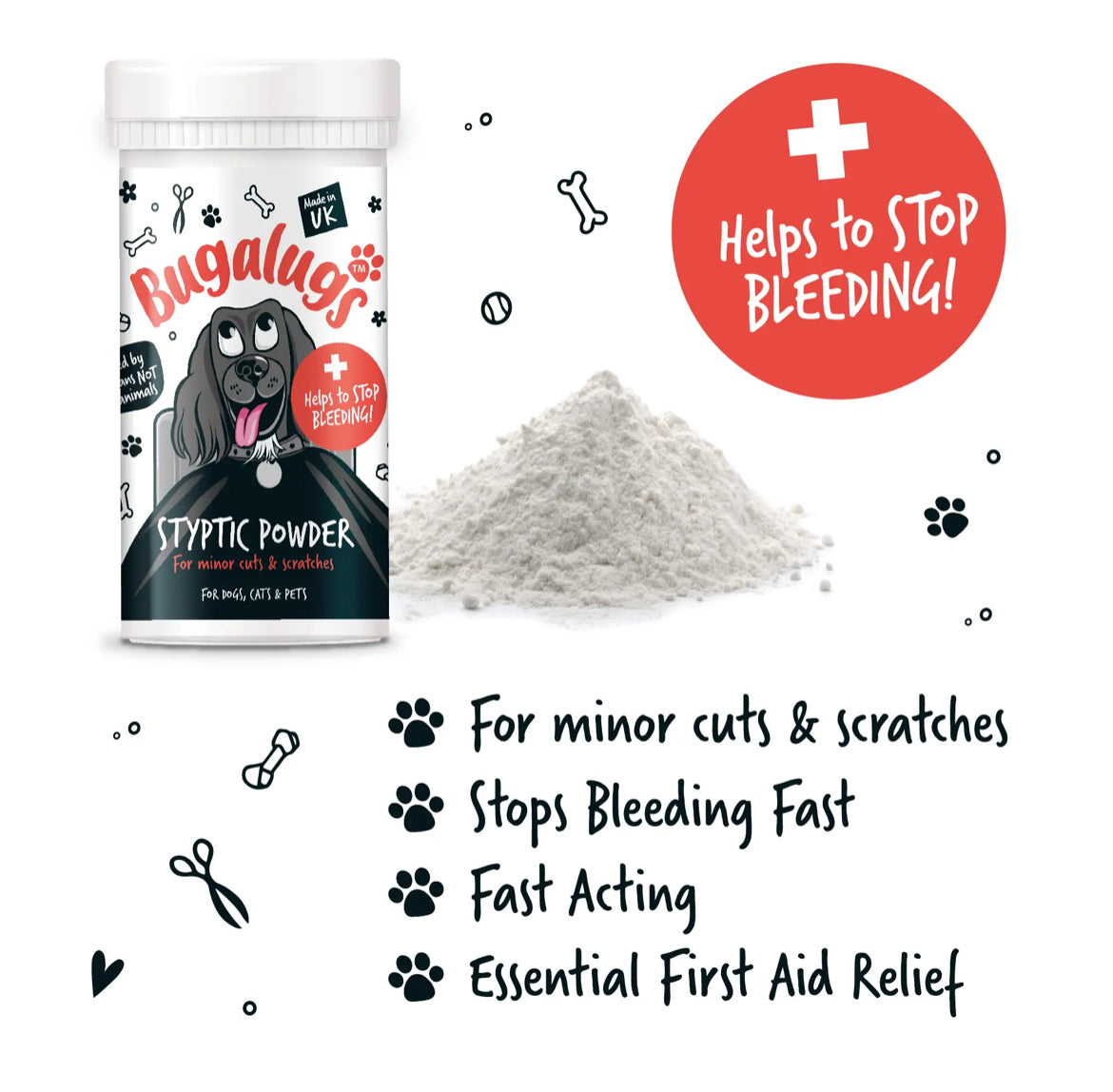 Bugalugs Styptic Powder Wound Care Bugalugs