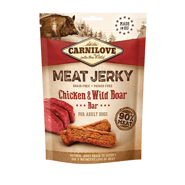 Carnilove meat jerky chicken & wild boar bar Pet Market