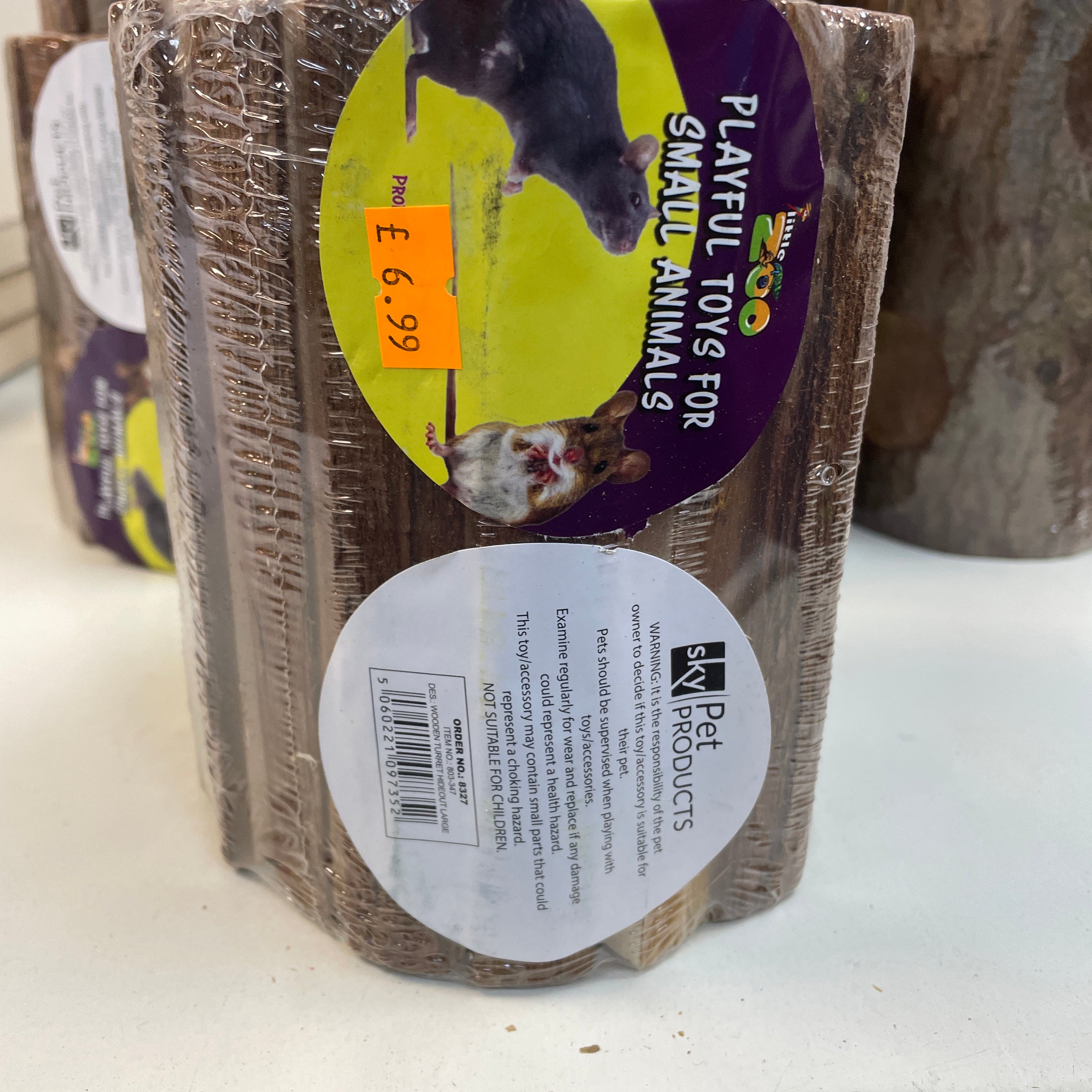 Wooden turret hideout large toy the Pet MARKET