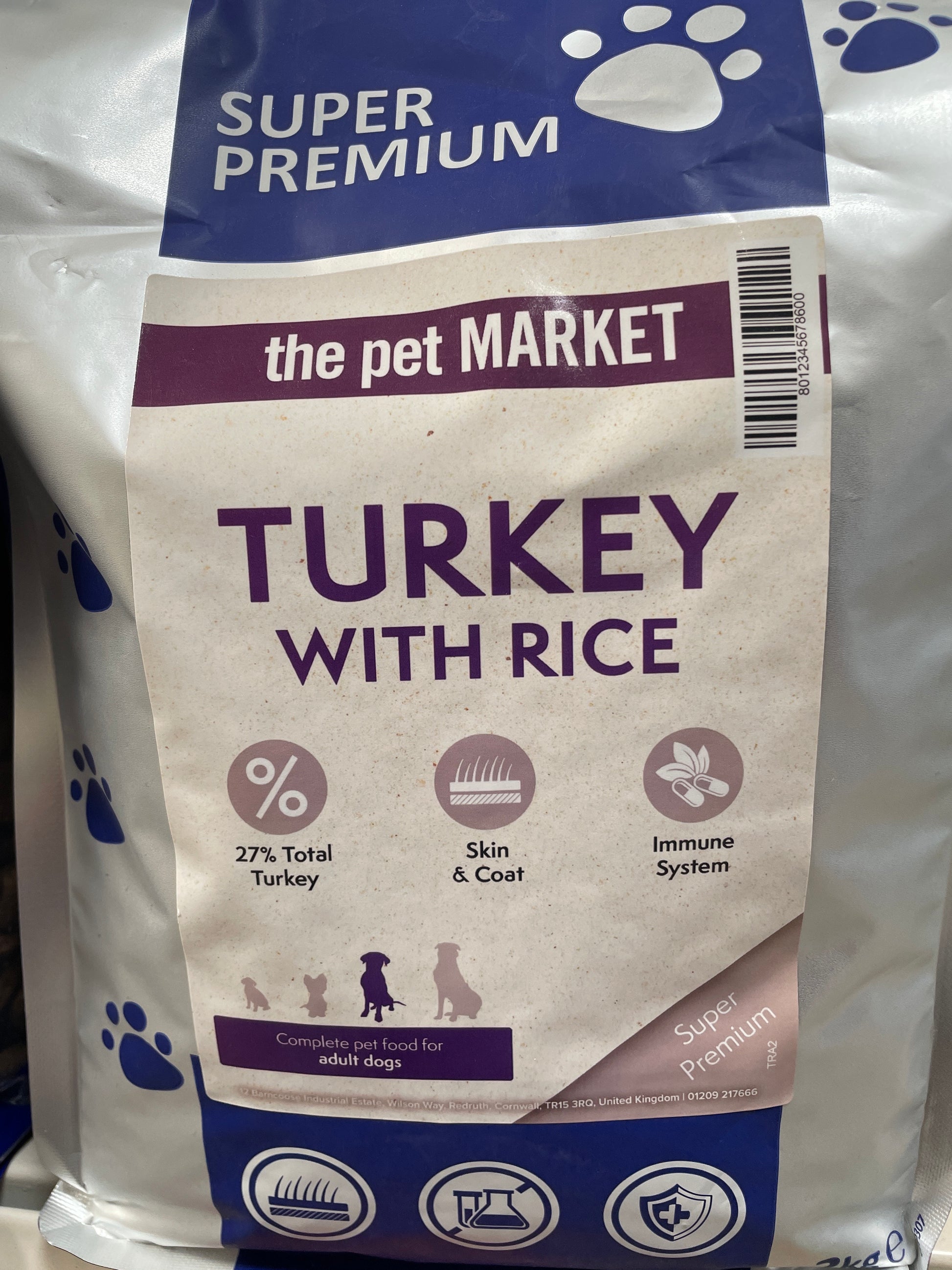 Super Premium Turkey With Rice Adult 2kg PetMarket