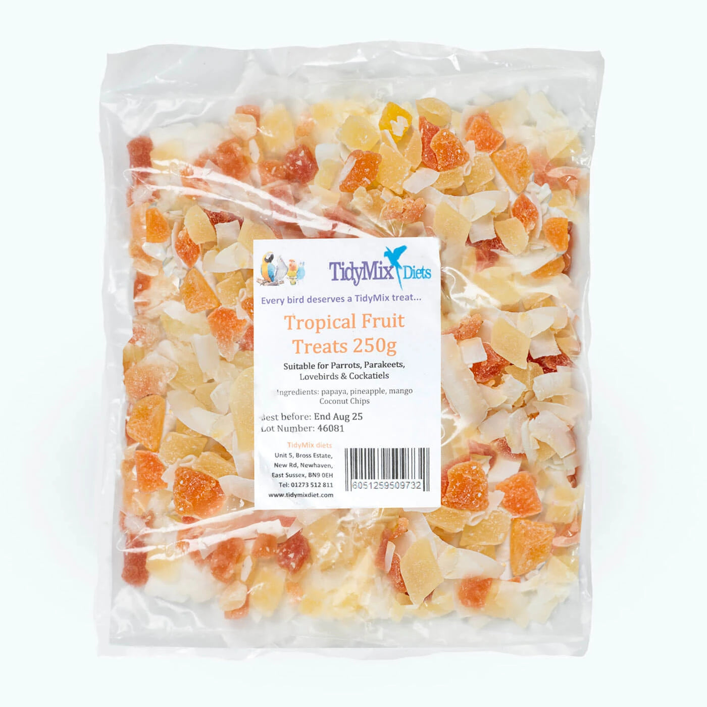 Tropical Fruit Treats Bird Treat Tidy Mix