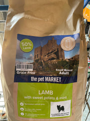 Grain Free Small Breed Adult Dog Lamb Dry Complete kibble the Pet MARKET
