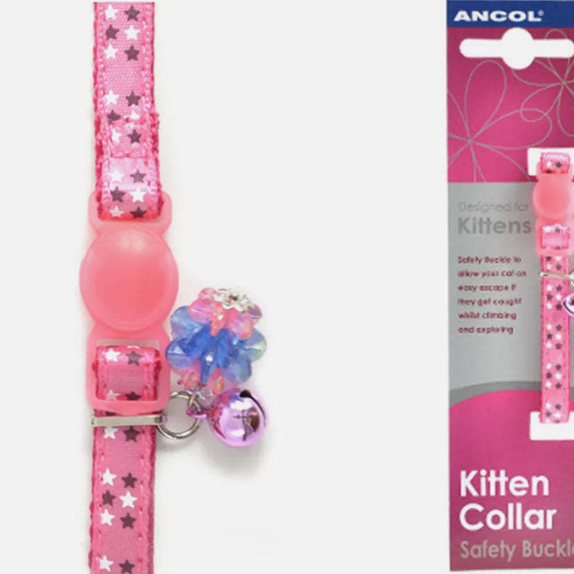 Ancol Kitten Collar with Safety Buckle Bell Luxury Collar Ancol