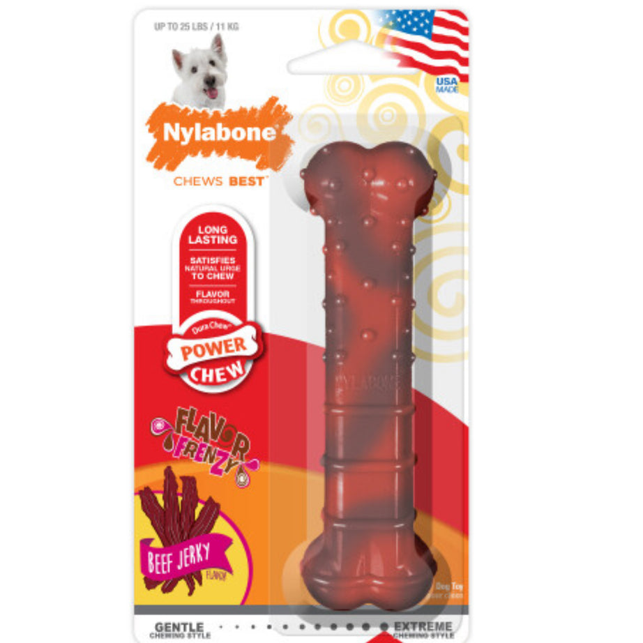 Nylabone Power Chew Textured Beef Jerky Nylabone