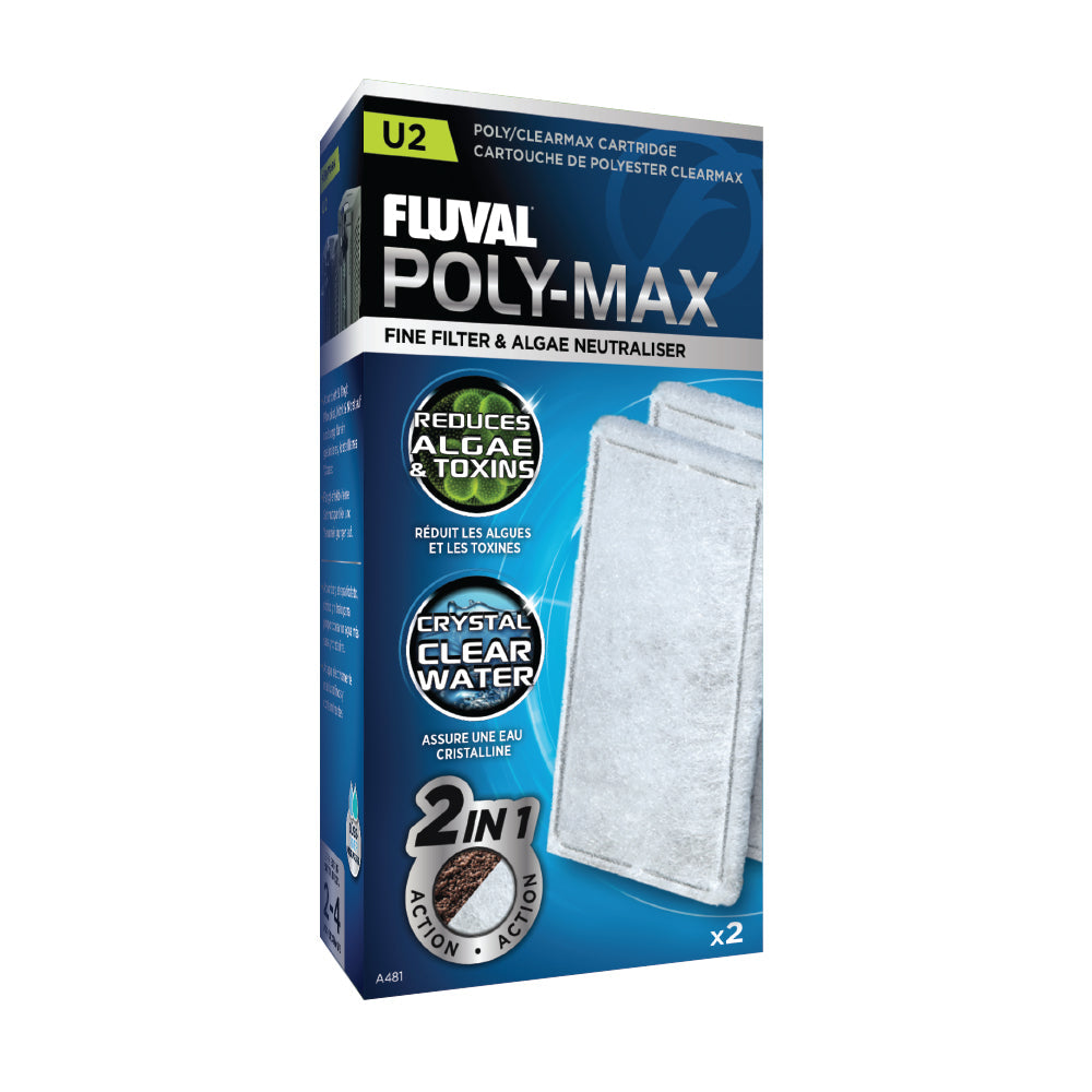 FLUVAL POLY-MAX CARTRIDGE FOR U2 UNDERWATER FILTER, 2-PACK Pet Market