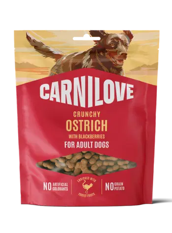 Carnilove Crunchy Ostrich With Blackberries 80g