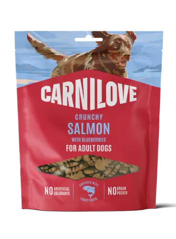 Carnilove Crunchy Salmon With Blueberries 80g