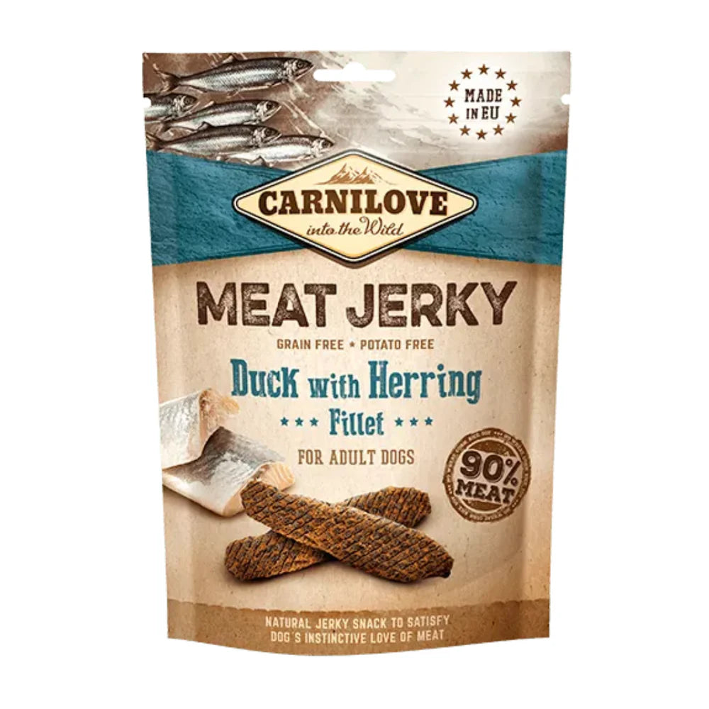 Carnilove meat jerky duck with herring fillet Pet Market
