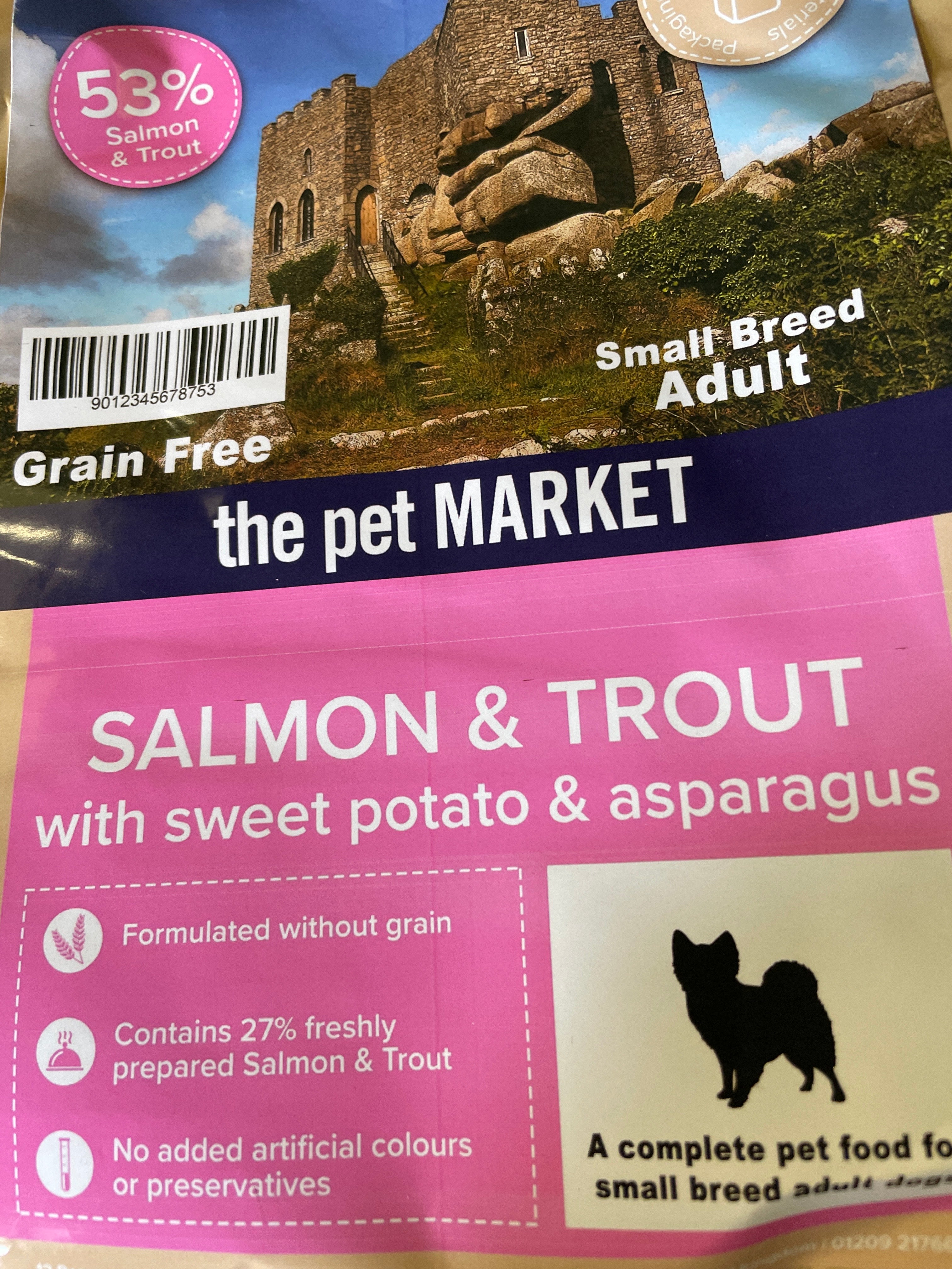 Grain Free Small Breed Adult Dog Salmon Dry Complete kibble the Pet MARKET