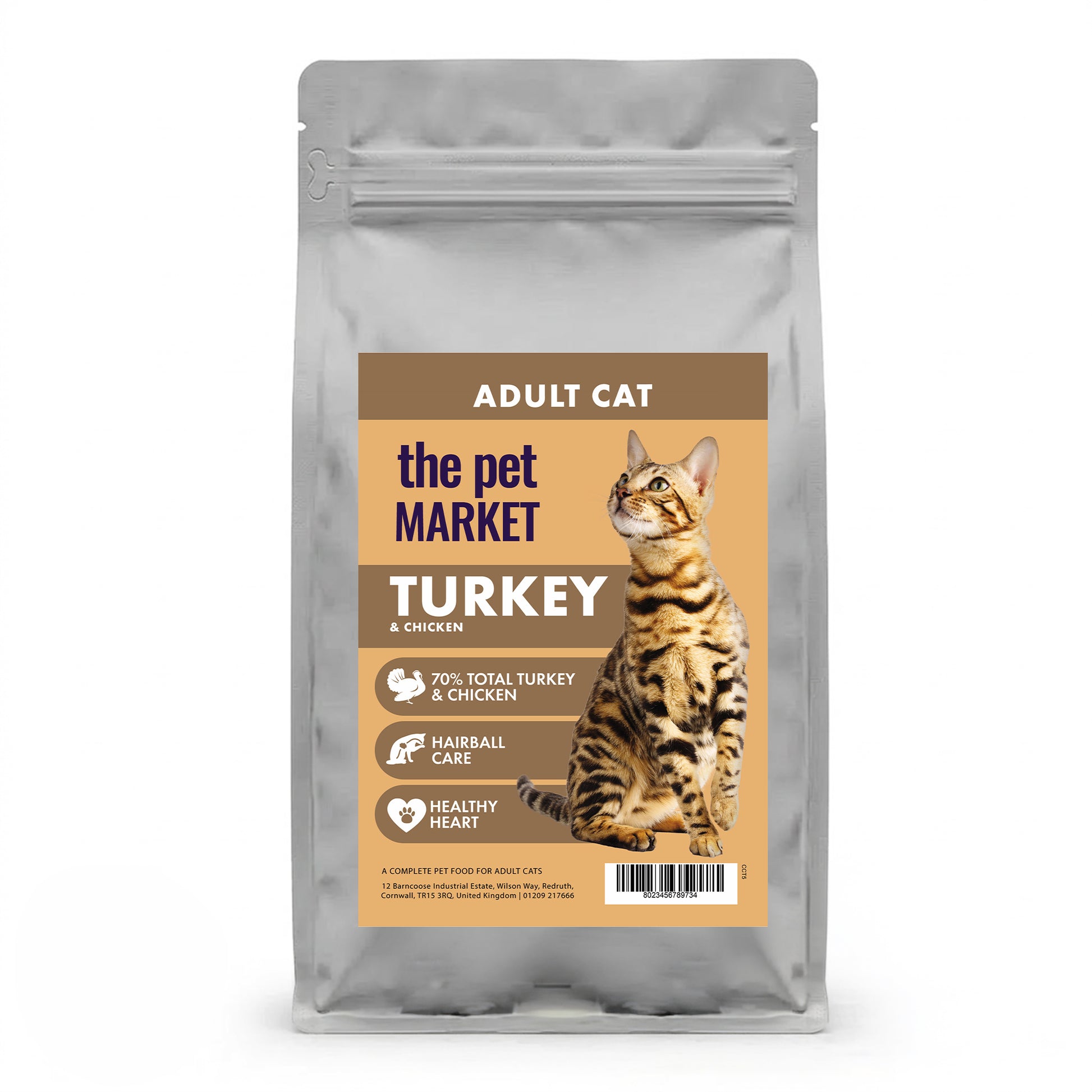 Turkey & Chicken Adult Cat Food Pet Market