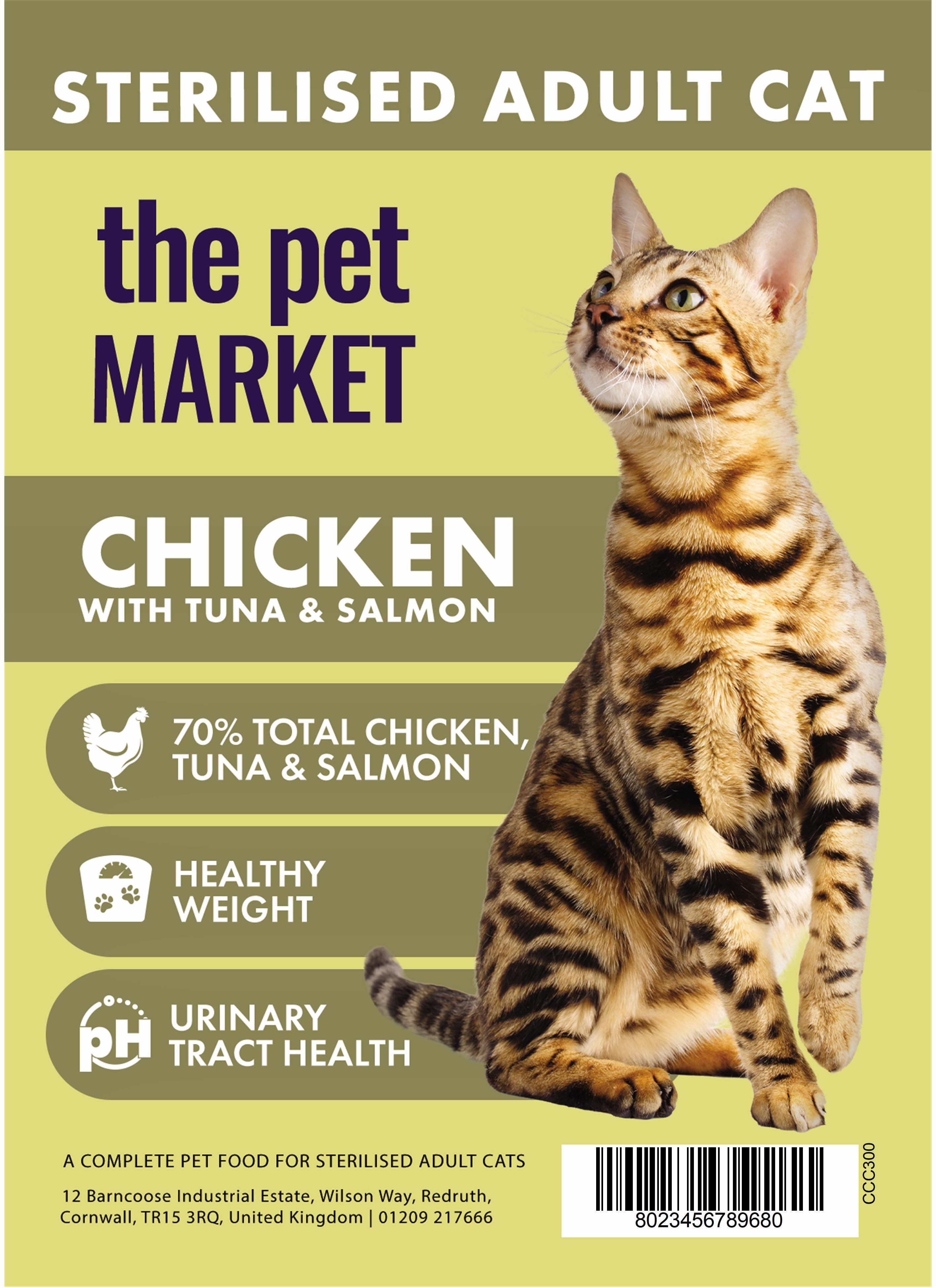 Chicken With Tuna & Salmon Cat Food 5kg Pet Market
