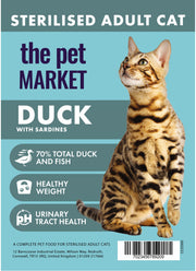 Pet Market Duck with Sardines Cat food 1.5kg the Pet MARKET