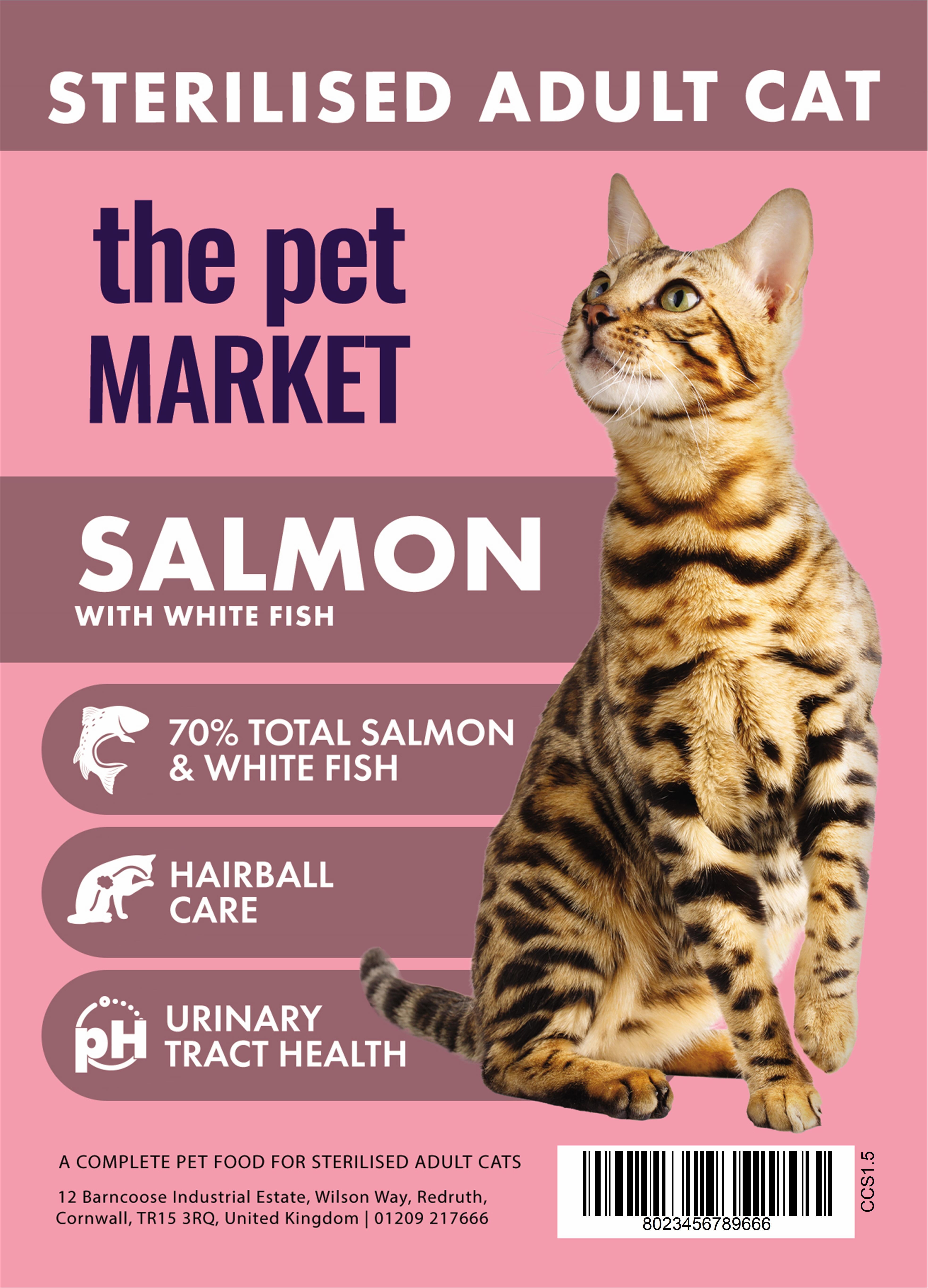 Salmon With White Fish Cat Food 5kg Pet Market