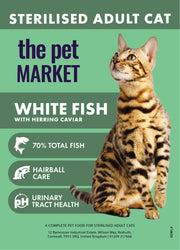 White Fish With Herring & Caviar Cat Food 1.5kg Pet Market