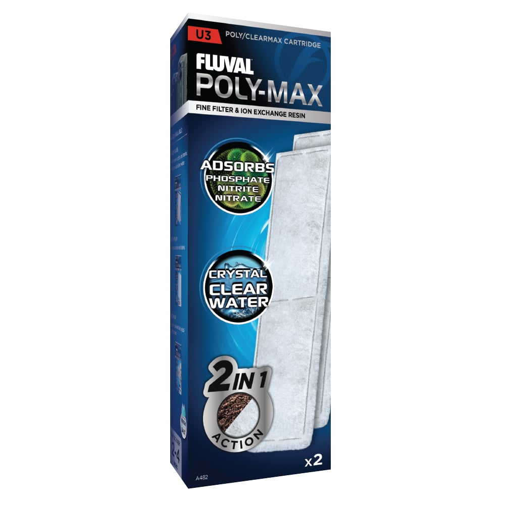 Poly-Max Cartridge for U3 Underwater Filter, 2-Pack Pet Market