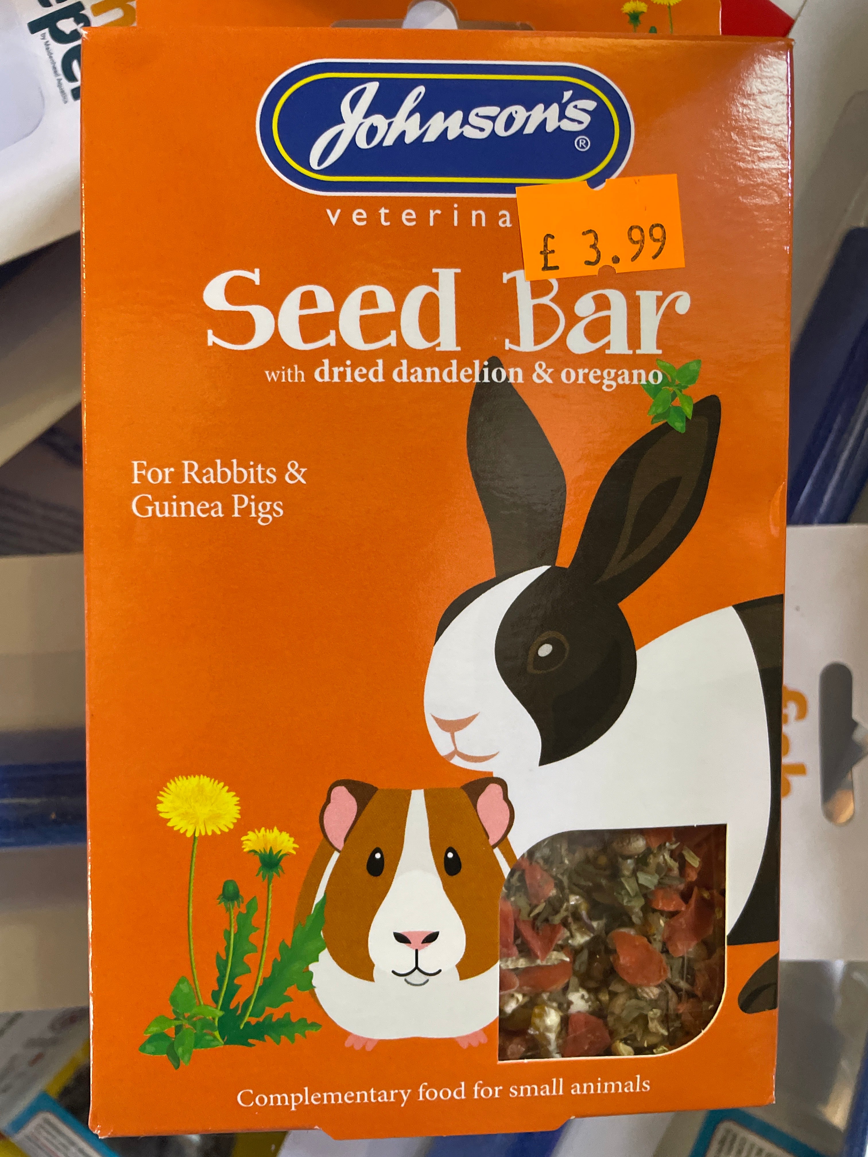 Johnson’s Seed Bar with Dried Dandelion & Oregano