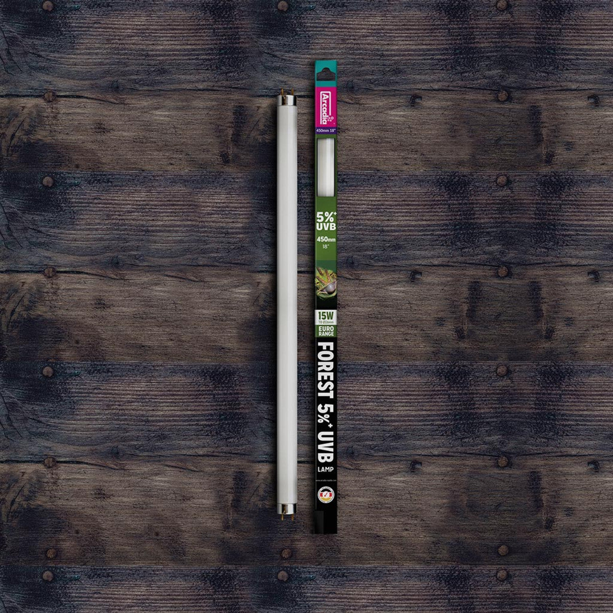 Arcadia Euro-Range Forest 5% UV Tube 15 Watts, 45cm (18in) Reptile - Accessories Pet Market