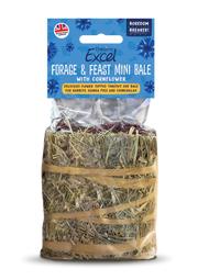 Burgess Excel Forage & Feast Hay Bale with Cornflower 100g Small Mammal - Food Burgess
