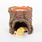 RZ Humid Tree Stump Hideout and Dish Pet Market