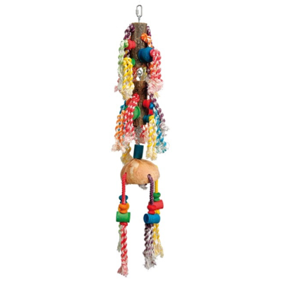 Colorful rainbow twirl toy from Pet Market, featuring vibrant spinning and twisting elements for pets' play and entertainment.